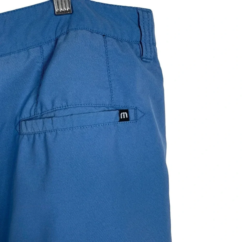 TravisMathew Mens Blue Performance Golf Shorts Stretch Quick Dry Size 36